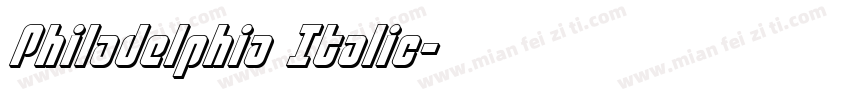Philadelphia Italic字体转换
